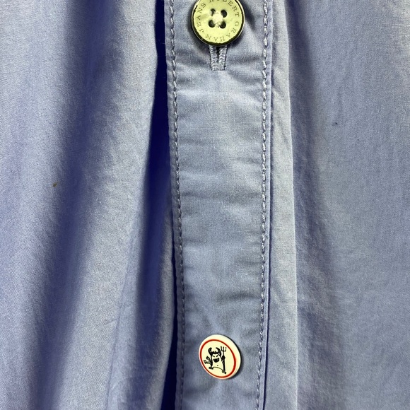 Robert Graham large blue button down shirt - Picture 6 of 8